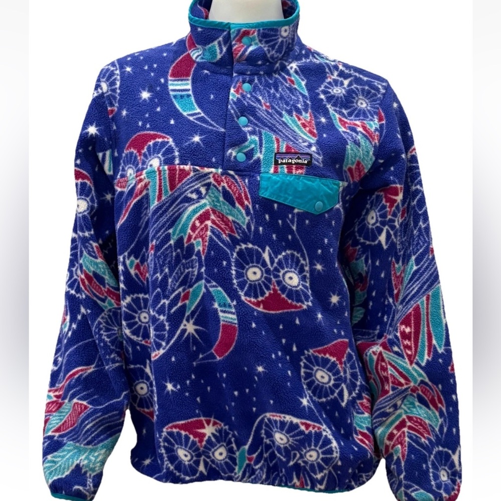 Vintage PATAGONIA HARVEST MOON OWL Pullover SYNCHILLA Women’s STY25455